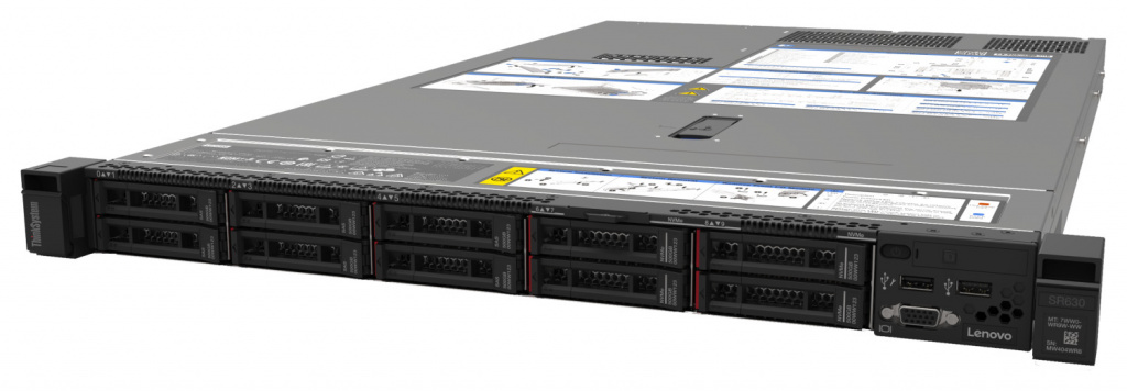 Сервер Lenovo ThinkSystem SR630 1U, 2xXeon Silver 4214R